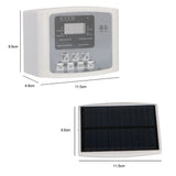 Controller Garden Drip Irrigation Device Intelligent Solar Drip System Timer Double Pump Automatic Watering Device for Plants