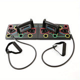1pc Multifunctional Folding Push-up Board with Pull Rope and Instructions