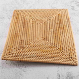2 Pcs Non Rattan Placemats Dining Table Woven Place Insulation Heat Resistant Mats