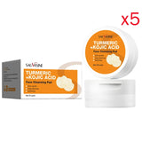 30PCS Turmeric Kojic Acid Pads Facial Sponges For Cleansing Exfoliating Daily Cleaning Face Skin Care