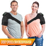 Electric Shoulder Massager Heating Vibration Massage Belt Thermal Physiotherapy Brace for Knee Arthritis Rechargeable