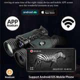 Digital Night Vision Binoculars Camera Infrared Laser Rangefinder Take Photo Video Support WIFI APP for Outdoor Camping Hunting