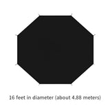 Sunshade Only 16ft Protective Top Tearproof Black Trampoe Sun Protection Cover