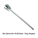 18.5/23/25m Hinges Gap Adjusting Hook CR-V Spanner Key for Round Bolt Hand Adjustable Wrench Tools