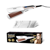 Kemei Plywood KM-1703 Ceramic Panel Constant Temperature Rapid Heat LCD Temperature LCD Display Curling Hair Straightener