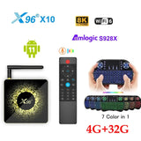 X96 X10 TV Box Android 11 DDR4 Amlogic S928X Support 8K USB3.0 5G Wifi 1000M LAN BT5.2 vs h96 max v58 mecool km2 plus dee