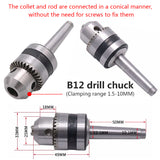 Woodworking Lathe Retractable Tail Seat B12 Chuck Drilg Tailstock Center Mini Beads hine Live Top Rotary Movable