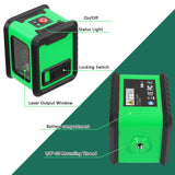 2 es Laser Level 4° Self-leveg hine Rechargeable Lithium Battery Leveg Tool Omnidirectional Ground Wall Sticker