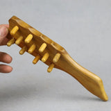 Aromatic-wood comb point massage wooden abdomen head foot massager
