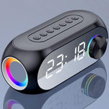 Wireless Bluetooth Speaker HD Led Display Multifunction Stereo Bass Speakers Alarm Clock FM Radio TF Card Aux Music Playback