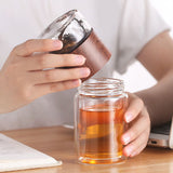 200ml Holder Glass Double Layer Cup Infuser Tumbler Drinkware Water Bottle With Tea Filter