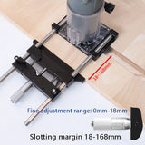Trimming hine Slotting Backer Fine-Tuning Bracke Positioningt Ruler ear Guide Woodworking Slotter Track