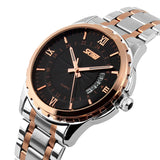 Men's Steel Belt Business Waterproof Calendar Quartz Watch