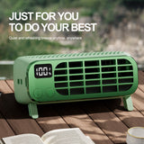 Portable Bladeless Coog Fan Night USB Rechargeable with 5 Wind Speeds 2 Light Modes for Outdoor Camping