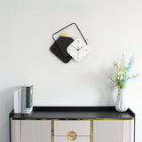 1pc Modern Minimalist Personality Metal Eco-friendly Plate Creative Wall Clock -17.7 "(approx. 45 Cm) - Large Battery Operated Clock For Living Room, Kitchen, Bedroom, Dining Room And Office Decor