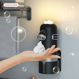 1pc Touchless Liquid Soap Dispenser, 11.8oz/350ml Capacity Wall-mounted Soap Dispenser, Smart Induction Electric Foam Machine, Bathroom Accessories