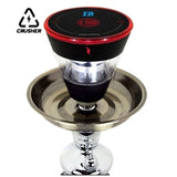 CRUSHER Premium Square Hookah Bowl Set Rechargeable Electric E-Head for Tobacco Water Pipe Bowls Smoking Accessories