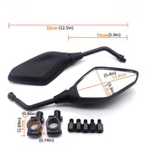 Motorcycle Mirrors Hawkeye Safety Motorbike Mirror Heavy Duty Clear Vision Rear View Side
