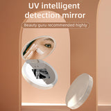 with UV Camera for Sunscreen Test LED Fill 3 Light Mode Travel Makeup Handheld Make Up Mirror