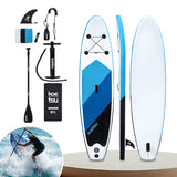 Inflatable Surfboard with Pump - Stand Up Racing Paddle PVC Surfing Board for Outdoor Water Sports