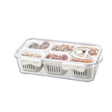 Refrigerator container with lid for fresh canned CA, ginger, scallions, or onions
