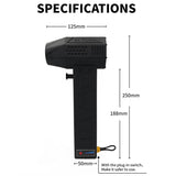 Handheld 500W Powerful Ducted Turbofan Jet Fan 50mm Brushless Motor High Power Dust Blower Keyboard Cleaning Tool