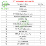 DC5V 5W Pam8406 Speaker Amplifier Board Module Kit Dual Channel Stereo Sound Cord Bt Level Indicator Light Diy Loose Parts