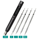 SEQURE S99 Soldering Iron Support PD|QC|DC|PPS Power Supply Compatible with C245 Tip for Drone RC Model Welding Repair Tool Anti-static Welding Pen