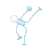 Changeable Shape Funny Sportsman Night Light Button Battery Desk Versatile Mini Lamp Creative Ornament Vacuum Adsorption