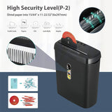220V Paper Shredder Cross-cut ffice 12L Large Capacity Electric Document Strip Level 2 Confidential 8 9 Sheet Shredding