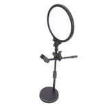 26Cm Photography Lighting Tripod Stand with Phone Ringlight - LED Selfie Remote Lamp, Live Fill Light, Easy to Use.