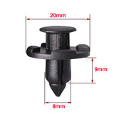10/20/30/40/50pcs 8mm Auto Fasteners Rivets Car Bumper Door Panel Fender Liner Clips Retainer Honda for Nissan