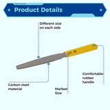 Bass Nut File Set, Carbon Steel Fret File, Guitar Repairing and Instrument Modifying Tools for Guitars,Bass