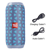 Waterproof Outdoor Boombox with Portable Bluetooth Speaker, Wireless Bass Subwoofer, AUX TF USB Stereo Loudspeaker Music Box