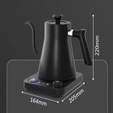 220V 110V 1200W 0.9L Gooseneck pour over coffee with temperature control water tea kettle