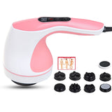220V Function Full Body Dolphin Electric Massager Neck Waist Back Massage Hammer Vibration Infrared Rod Roller