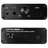 Portable Dual-Mono Vacuum Tube Amplifier Audio Headphone Amp B4-X EU Plug