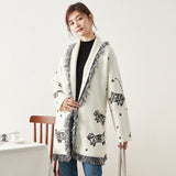 Heavy Industry Hand-embroidered Cashmere Knitted Cardigan