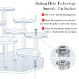 7th Floor Acrylic Figures, Collectibles, and Jewelry Exhibitor - Decorative Art Style Organizer