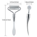 Microneedle for Face Zinc Alloy Derma Roller Painless Micrn Skincare Facial Manual Massager Beauty Tools