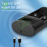 18650 Battery Charger LCD Display 1.5A for Li-ion LiFePO4 Ni-MH Ni-Cd AA 21700 20700 26650 18350 17670 RCR123 18700