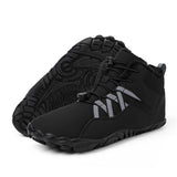 Outdoor new snow boots men women in winter, with high top thick fleece, splash, slip, and anti cold cotton shoes for couples