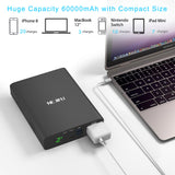 2022 nejifu new 240v power bank 50000mah for laptop external battery charger pd powerbank 64000mah with AC outlet