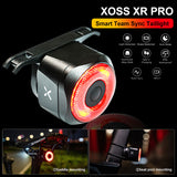 XOSS XR Pro Tail Automatic Brake Sensing Team Sync Bicycle Rear Light 4 Mode Rechargeable Waterproof Cycg LED Taillight