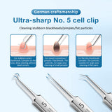 Medical Stainless Steel Blackhead Tweezers Pimple Comedone Remover Nipper Curved Bend Head Face Cleaner Acne Clip Beauty Tool