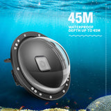 Useful Dual Handheld Dome Port Waterproof Diving Housing Case Cover With Trigger For DJI Action Camera Lens Accessories