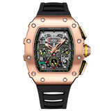 GUANQIN 2023 Automatic Mechanical Winding Watch Fashion Calendar Week Month Chronograph 361L Stainless Steel Relogio Masculino