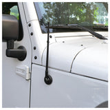Car Accessory Roof Signal Booster Reflex 13" AM FM Radio Antenna for Jeep Wrangler JK JL Red Ridge