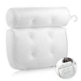 1/2PCS Non-Slip Cushioned Bath Tub Spa Bathtub Head Rest Pillow With Suction Cups For Neck Back Bathroom