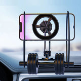 Magsafe Magnetic Car Phone Bracket Metal Car Navigation Holder Foldable Stand for Iphone 14 13 12 11 Pro Max Samsung S23 Xiaomi